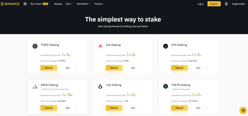 Binance Crypto Staking Options for Passive Income